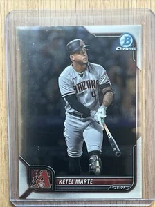 2022 Bowman Chrome Refractor #15 Ketel Marte - Arizona Diamondbacks - Picture 1 of 2