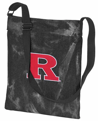 RUTGERS Crossbody Bag COOL Hippy Style RU Logo Tote Bag - DYED CANVAS! Cover