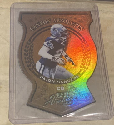 ¡LIJADORAS DEION! HOLO! SP TROQUELADO 2000 Canton Absolutes DALLAS COWBOYS HOF RARO Foto 1 de 2