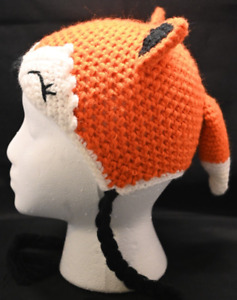Baby Fox Crochet Hat Infant Size 0-6 month
