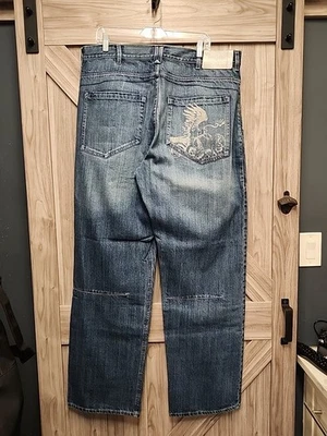 Vintage Y2K Sean John Baggy Wide Leg Jeans 36x32 Hip Hop Skater Felt Cargo 90s - Image 1 of 4