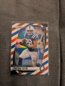 Jonathan Taylor Panini Prizm NFL 2024 Indianapolis Colts Red Blue and White - Bild 1 von 2