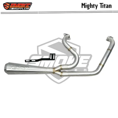 Harley Davidson Dyna Super Glide FXD 88 ci Exhaust 2 Into 1 System Pipe 2000-06 - Image 1 of 4