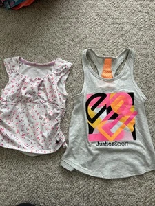 Justice Girl Shirts Size 7/8 - Picture 1 of 6