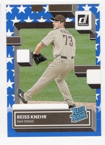 Reiss Knehr 2022 Donruss Blue Stars Parallel Rated Rookie RC #71 - Picture 1 of 2