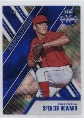 2017 Panini Elite Extra Edition Aspirations Blue /75 Spencer Howard #45 - Image 1 of 2