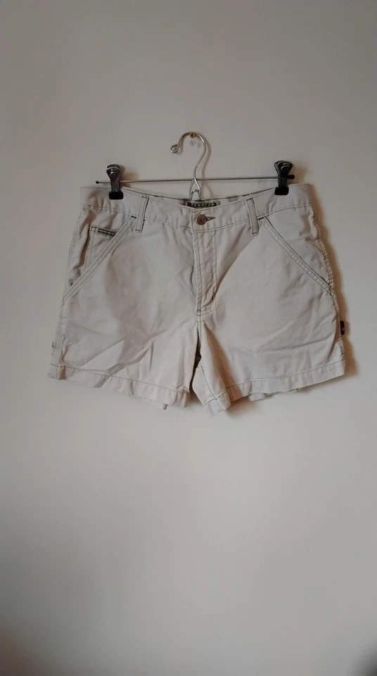 Pantalones Cortos Lei Workwear Talla 7 100% Algodón Beige Excelente Estado Informal Senderismo Foto 1 de 4