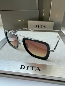DITA DUBSIGNAL DTS465 03 Matte Black Silver Rose Lens Navigator Sunglasses - Picture 1 of 10