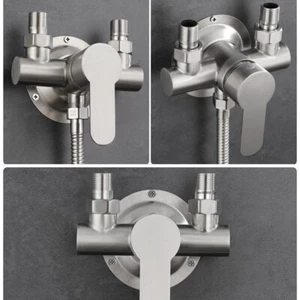 Wall Mount Shower Faucet Control Valve Bath Mixer Bathroom 1.6 MPA Water Tap - Picture 1 of 12
