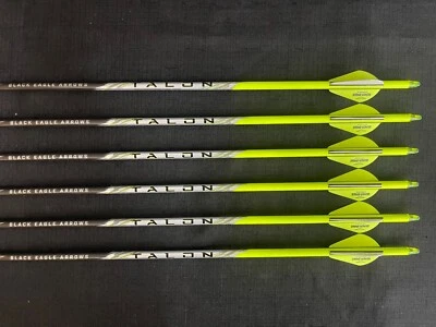 Black Eagle Talon Yellow 300 .001 Yellow Crested Hunting Arrow 6 Pack BRAND NEW
