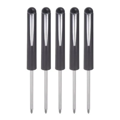 5pcs Magnetic Pocket Screwdriver 4mm Phillips 3mm Slotted with Clip - Imagem 1 de 4