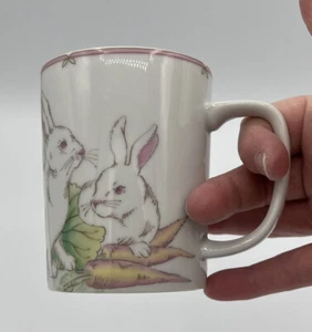 Fitz & Floyd “Variations” Bunnies And Carrots Cup, Fine China - Picture 1 of 8