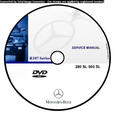 MERCEDES BENZ R107 R 107 SL SLC WORKSHOP MANUAL MANUALE OFFICINA CD DVD - Immagine 1 di 4