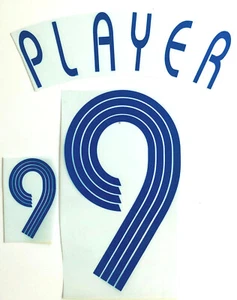 Set Flock Nameset blau blue Trikot jersey shirt 2006 - Bild 1 von 1