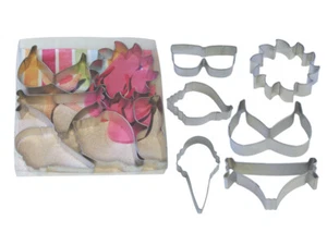 NEW SUMMER BEACH THEME COOKIE CUTTERS 6 PIECE (1) - Picture 1 of 3