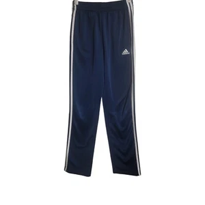 Adidas Pants Boys L 14/16  Big Tricot Iconic Stripe School Crossfit Athleisure  - Picture 1 of 10