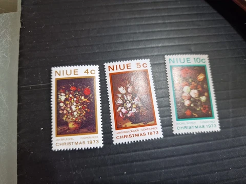 NIUE 1973 SG 179-181 CHRISTMAS MNH Cover