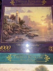 Thomas Kinkade, The Sea of Tranquility 1000 Piece Jigsaw Puzzle, NEW/sealed A80 - Picture 1 of 4