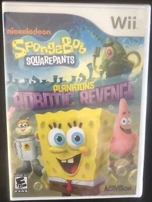 Spongebob Squarepants Plankton’s Robotic Revenge (Wii, 2013) NEW Fast Shipping! - Image 1 of 2