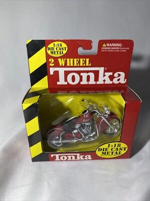 Vintage Retro Tonka Maisto 1999 Indian Chief Die Cast Motorcycle Red 1:18 31034 - Image 1 of 4