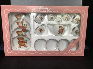 Kinder Porzellan Service Reutter Kids Teddy Bear Set West Germany - NEW - Picture 1 of 3
