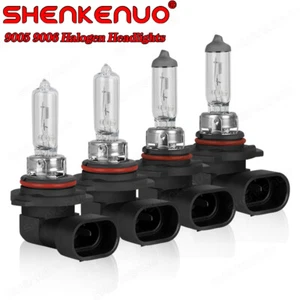 9005 9006 Halogen Headlight Bulbs High/Low Beam 3200K Super Bright Combo Pack - Picture 1 of 10