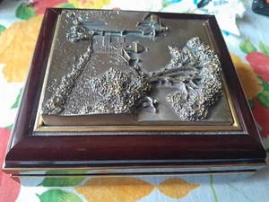 PORTAGIOIE ARGENTO E LEGNO KRISA - Picture 1 of 4