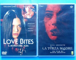 2 DVD Asia Plata Love Bites El Mordida Dell'Alba Tercera Madre Dario Argento GQ - Imagen 1 de 1