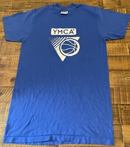 Vintage YMCA BasketBall #22 T Shirt Men’s Small Blue Single Stitch Rare - Picture 1 of 10