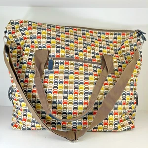 Orla Kiely for Target Cars Print Large Tote Duffle Weekender Bag Overnight Roomy - Bild 1 von 11