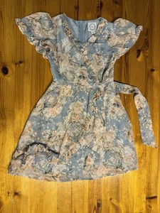 Pretty Floral Dress ~ Girls Size 7 Youth - Picture 1 of 3