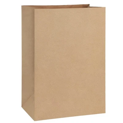 Bolsas de supermercado 12x7x17 pulgadas 100 piezas bolsas de supermercado de papel marrón Kraft de alta resistencia,... Foto 1 de 4