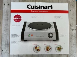 Cuisinart CB-30P1 Cast-Iron Single Burner, Stainless Steel, 1300 Watts, - Picture 1 of 7