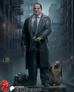 Oswald "Oz" Cobblepot Figura Stampata in 3D, Il Pinguino Gotham Gangster, Non Dipinto - Foto 1 di 11