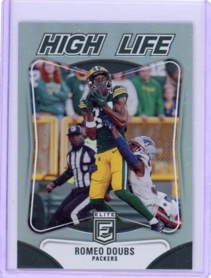 2023 Donruss Elite Romeo Doubs High Life #HL-13 Green Bay Packers - Image 1 of 2