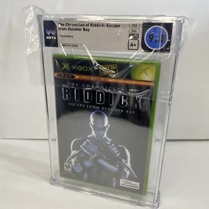 9.8 A+ SEALED Chronicles of Riddick: Escape From Butcher Bay WATA NEU Xbox, 2004 - Bild 1 von 10
