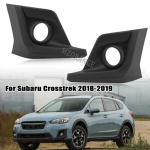 Fog Light Lamp Cover Bezel PAIR W/Hole For Subaru Crosstrek XV 2018 2019 2020 - Picture 1 of 17