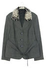 MARK ADAM Blazer Jacket Faux Fur-Collar D 46 black-white