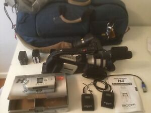 Canon XL 2  movie camera with 2 lens ( 3x and 20x ) ,H4 handy  and Sennheiser