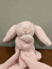 Little Jellycat Pink Bunny Rabbit Baby Plush Holding Security Blanket Lovey