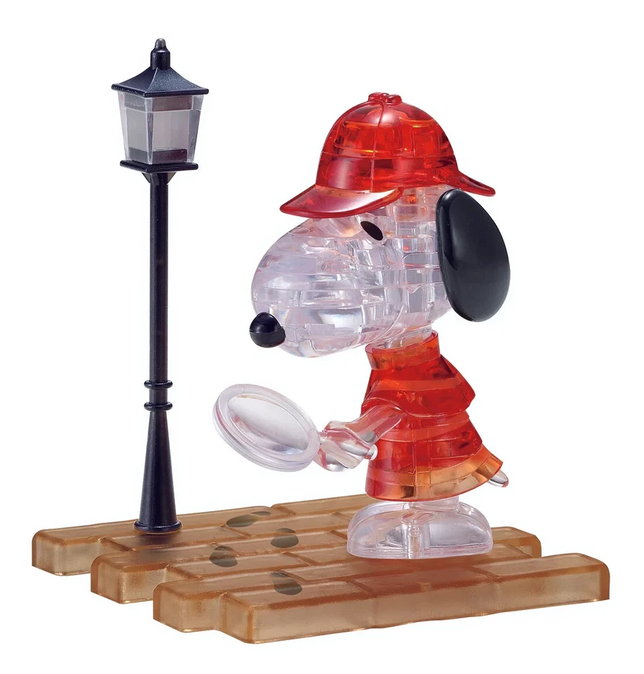 3D Crystal Puzzle: Peanuts - Snoopy Detective - Image 1 of 1