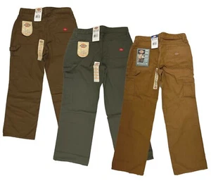 Dickies Carpenter Cargo Pants, Women's Straight Leg Canvas Pant FP120 - Picture 1 of 9