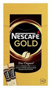 Original Nescafe Gold Instant coffee ( Pack of 10 Sticks ) New from Germany - Picture 1 of 4