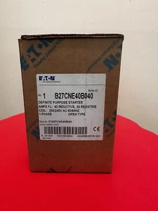 Eaton B27CNE40B040 Definite Purpose Starter 40A 208/240V New in Factory Box - Picture 1 of 9
