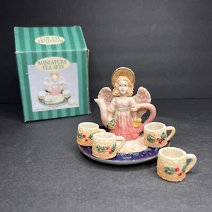 C&F 1995 48490 Holy Angel Figurine Miniature Tea Set - Picture 1 of 11