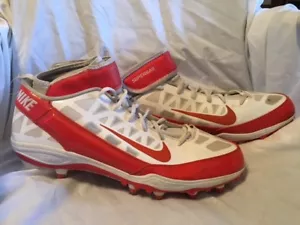 NIKE, Air Zoom Superbad, Mens Cleats, Orange/White, Size 17, #442269-181 - Picture 1 of 7