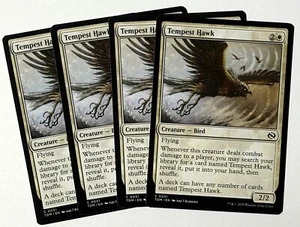 X4 MTG Tarkir: Dragonstorm (TDM 0031) Tempest Hawk - Common - NM - Picture 1 of 1