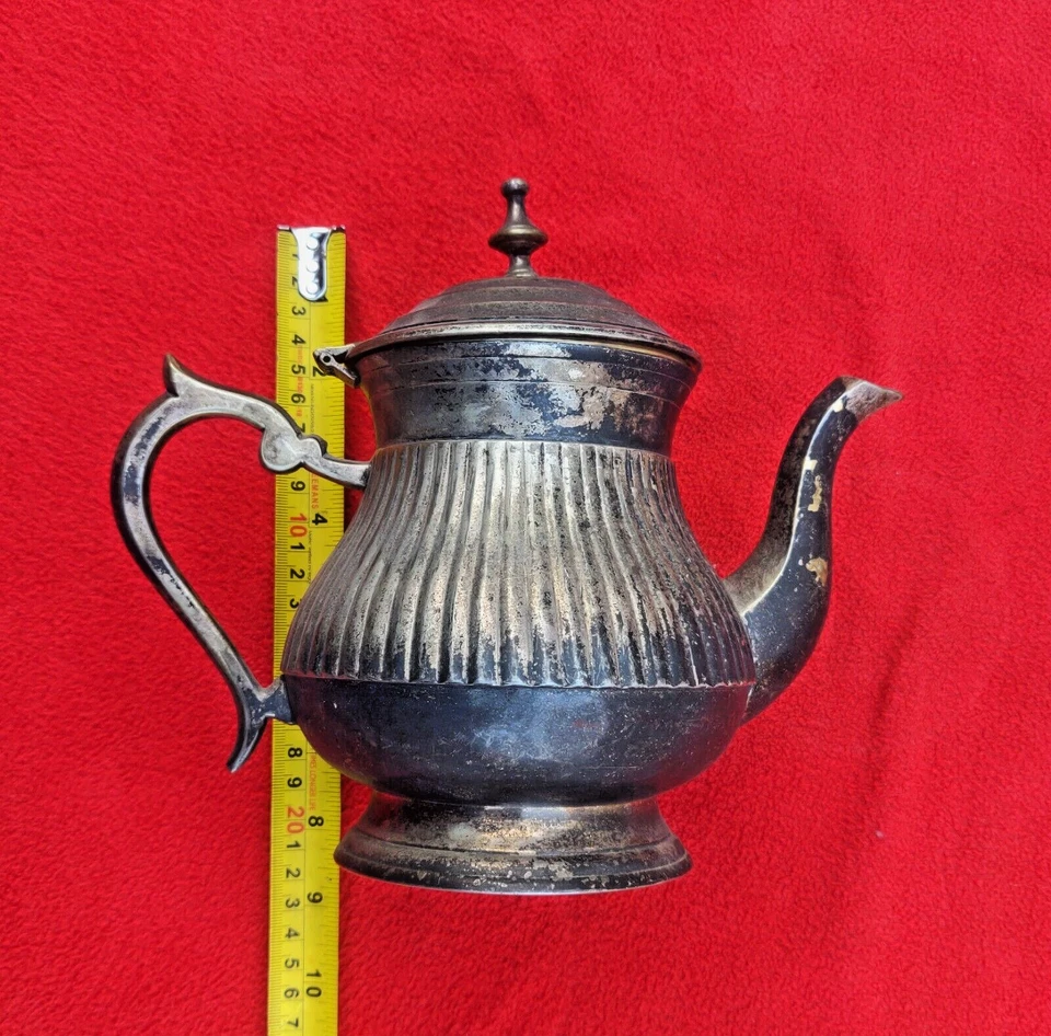 Vintage German Silver Good Condition Antique Coffee And Teapot - Image 1 of 4