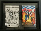 Original Artwork Captain America Jack Kirby Art SIGNED Avengers Marvel Comic Lot