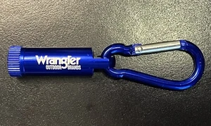 Vintage Wrangler Outdoor Brands Carabiner Key Ring/Flashlight - Picture 1 of 3